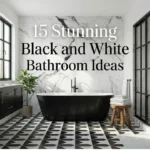 15 Stunning Black and White Bathroom Ideas