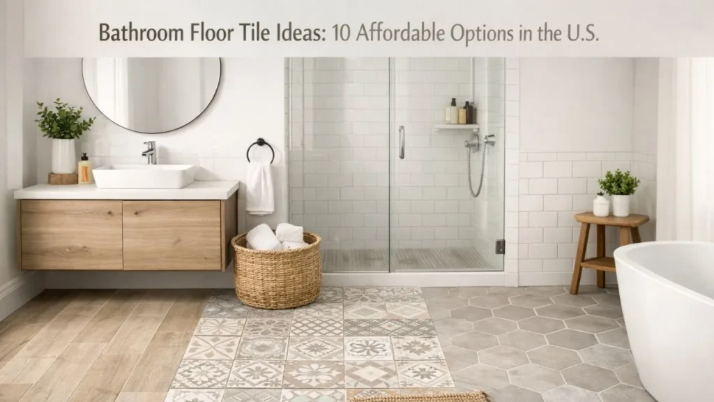 Bathroom Floor Tile Ideas: 10 Affordable Options in the U.S