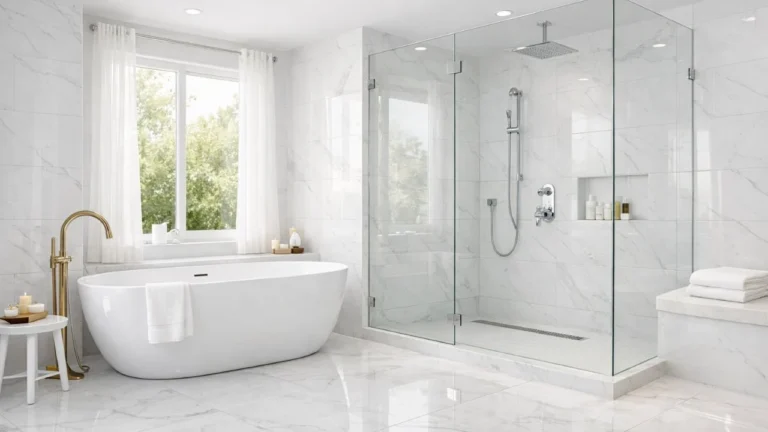 10 White Tile Bathroom Designs That Feel Luxurious