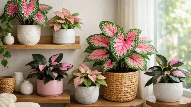7 Best Green Plant Pink Leaves Varieties for Your House