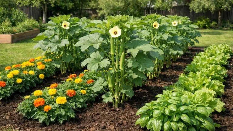 Companion Gardening Okra