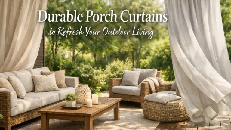Durable Porch Curtains to Refresh Your Outdoor Living