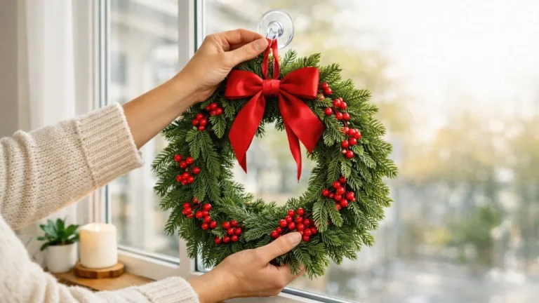 How to Hang a Wreath on the Window