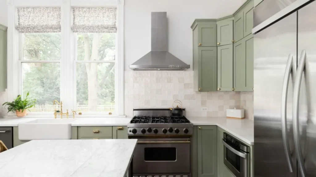 What color hardware for sage green cabinets to choose