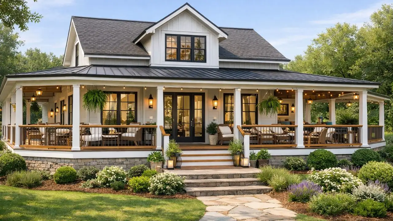 Wrap Around Porch House Design Ideas for (2026) - Renoovate