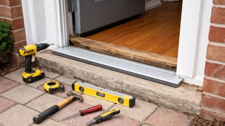exterior door threshold replacement