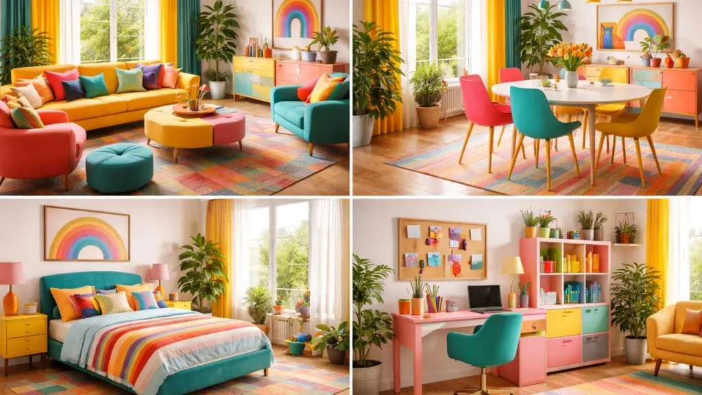 Best Rooms for Multi Colored Furniture