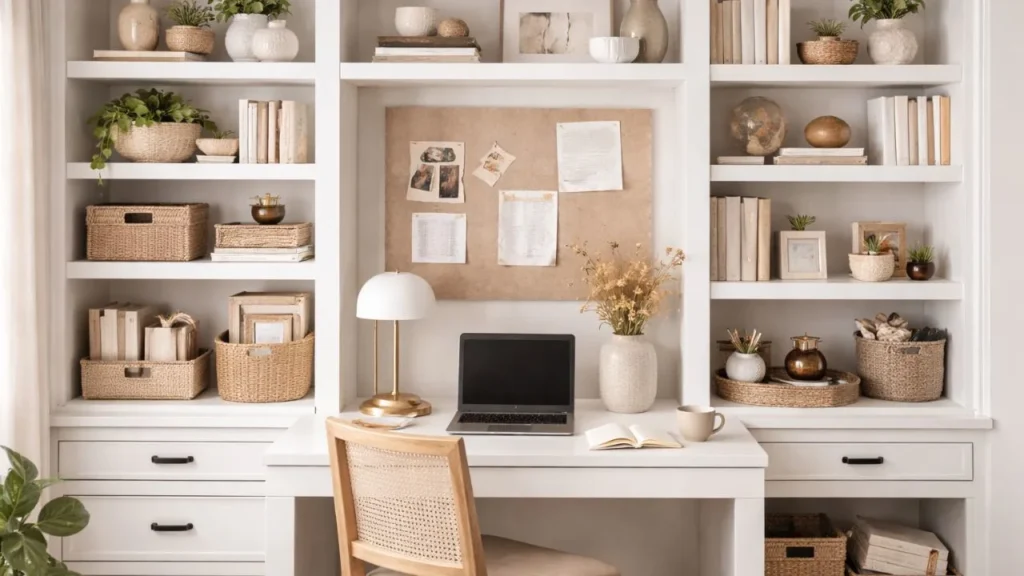 Built-in Office Shelves