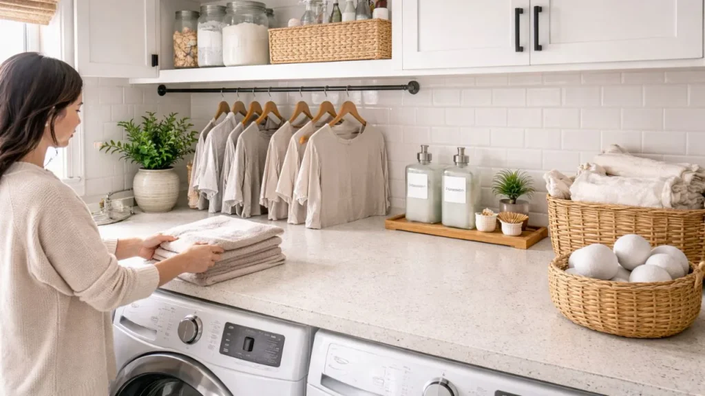 Folding Countertops Improve Laundry Efficiency
