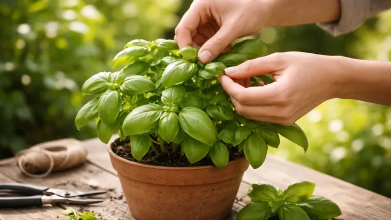 How to Harvest Fresh Basil