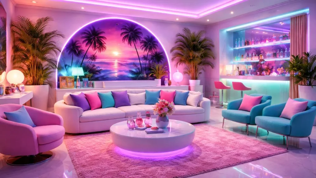 How to Use Miami Vice Colors in Living Rooms
