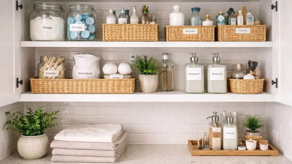 Laundry Room Organizer Ideas for Everyday Supplies