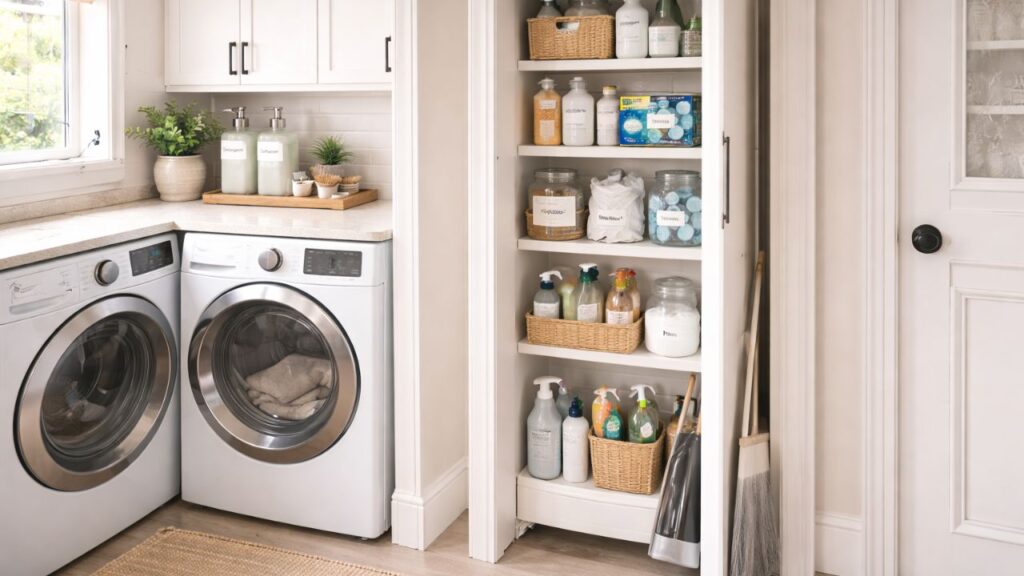 Slide-Out Storage Towers for Vertical Organization