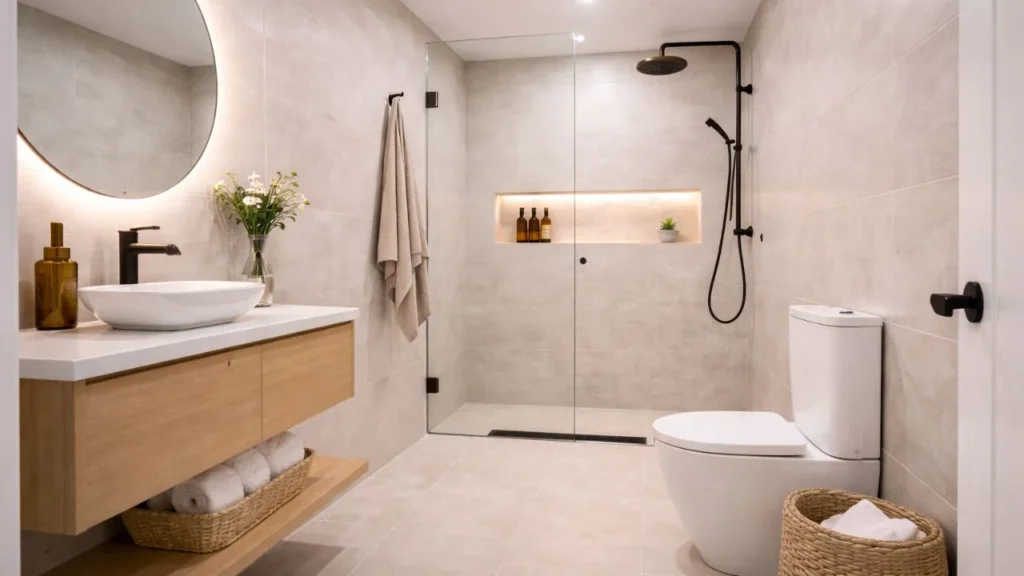 Wet Room Style for Ultra Small Bathrooms