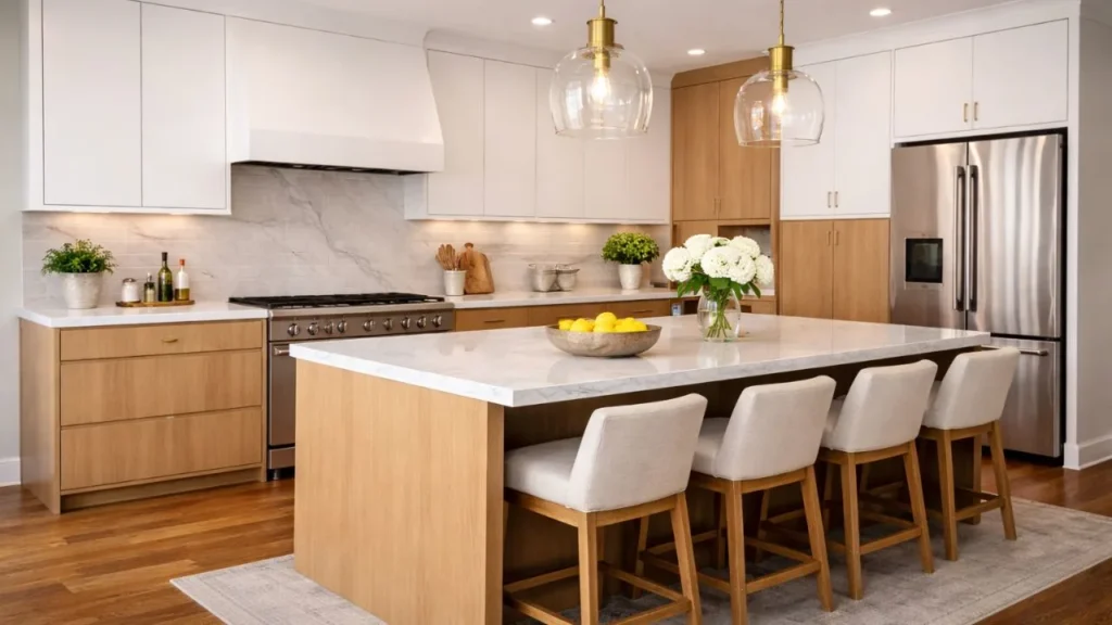 Flat-Panel Cabinets with Minimal Trim