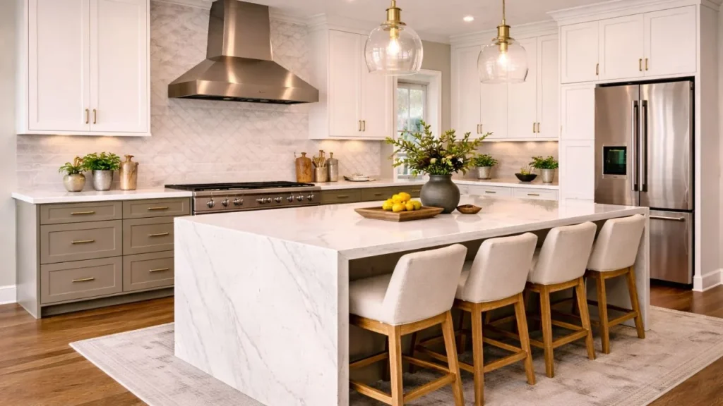 Waterfall Kitchen Island Edge