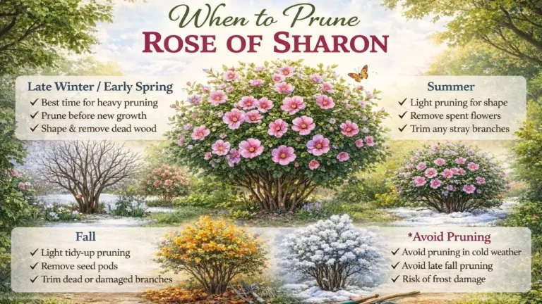 When to Prune Rose of Sharon