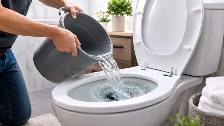 How to Unclog a Toilet Without a Plunger
