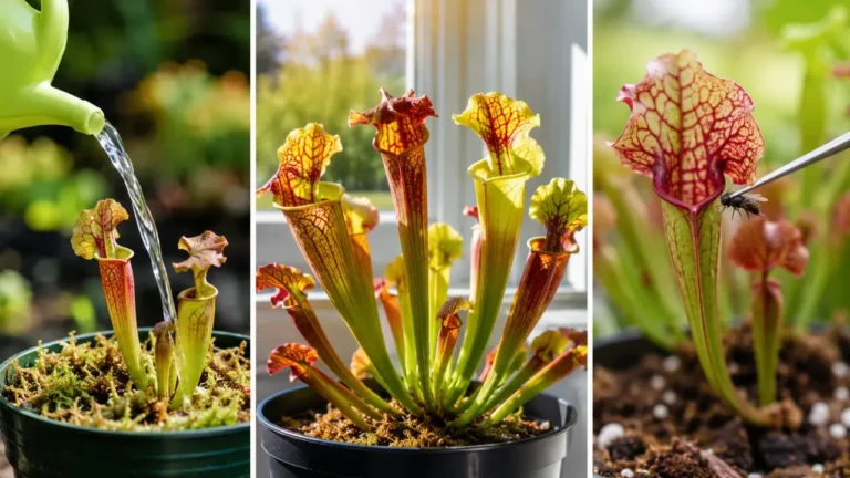 Pitcher Plant Care Tips for Water, Light, and Feeding