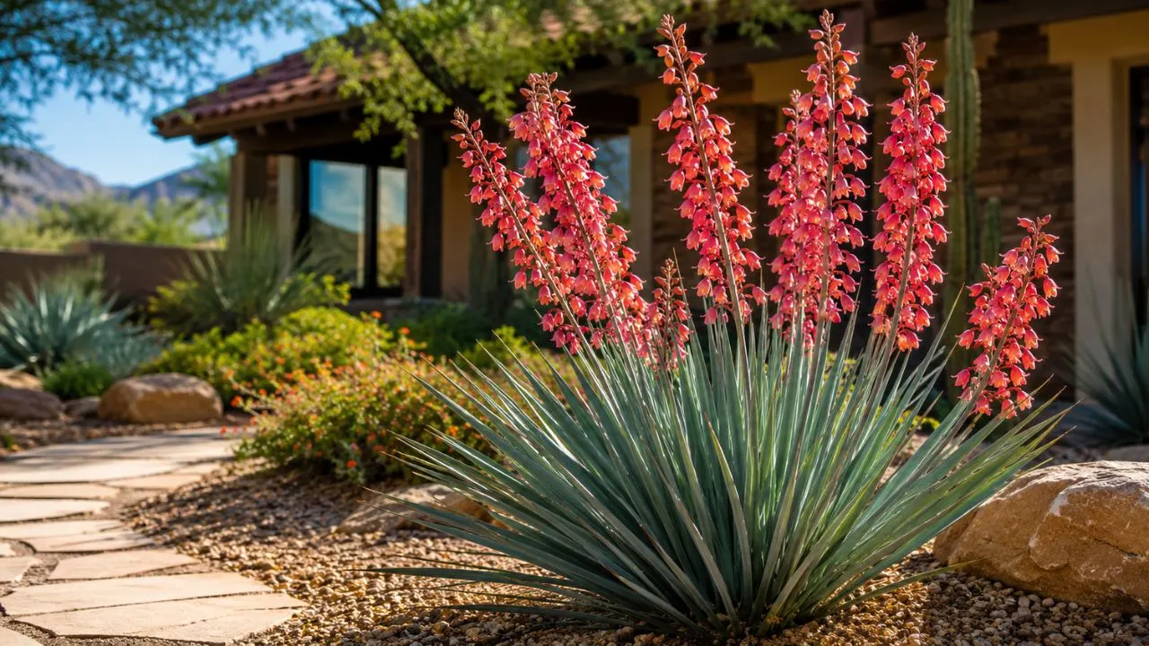 Redd Yucca Red Yucca Plant Care Tips for Bold Blooms in Sunny Yards - Renoovate
