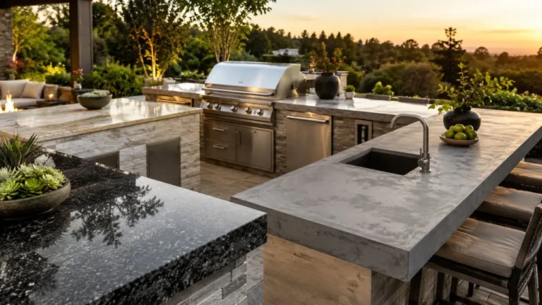 Best Countertop Materials for Outdoor Kitchens