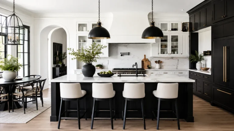 Black and White Kitchen Decor Ideas for a Timeless Look