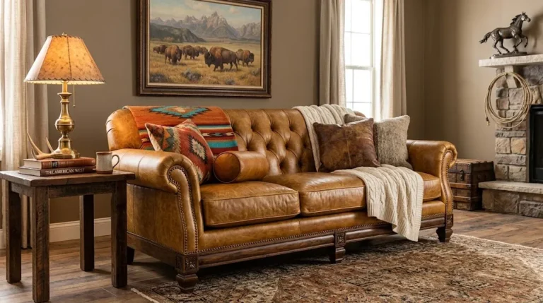 Burnished Gold Western Leather Sofa Style & Buying Guide