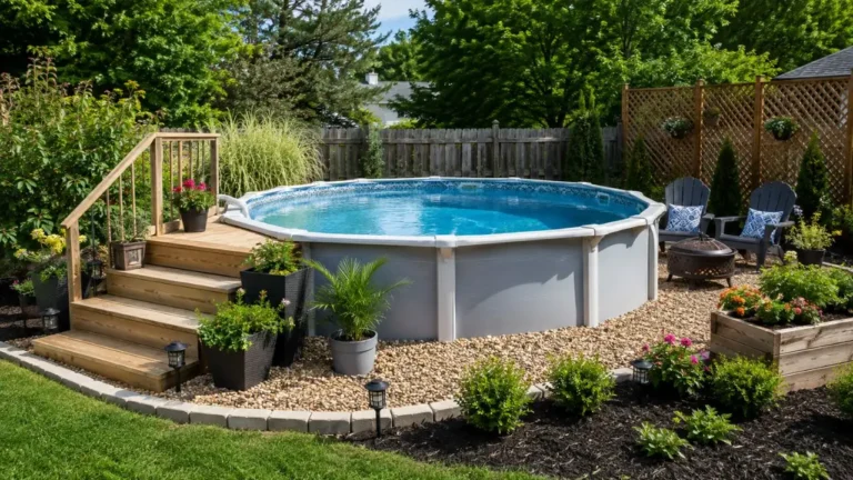 Cheap Above Ground Pool Landscaping 10 Budget Ideas