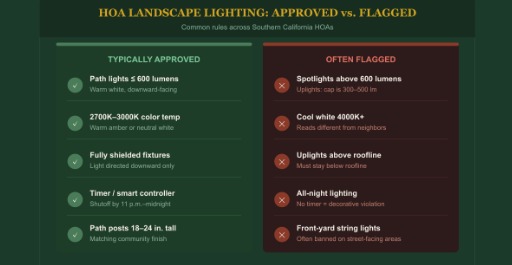 What HOA Landscape Lighting Rules Mean for Your Project
