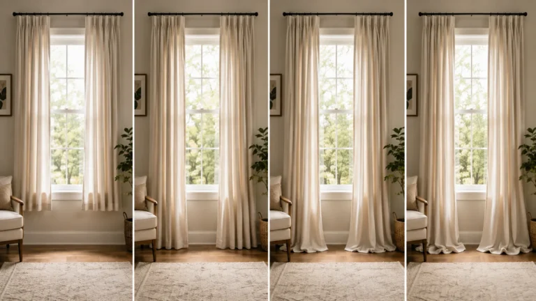 should curtains touch the floor