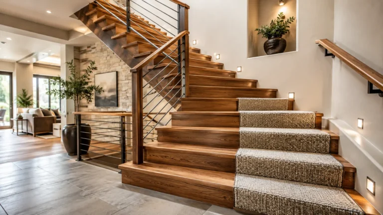 Stair Treads Best Materials, Styles & Safety Tips
